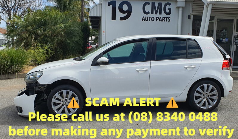 Wrecking W250509 VOLKSWAGEN GOLF 5K1 VI TSI 1.4L CNWA,CAVD,CTHD DOHC 16v Twin Charged Petrol Direct Inj. 4cyl 118kW Hatchback FWD [10/08 – 11/12] full