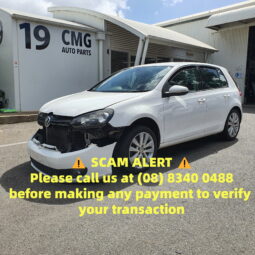 Wrecking W250509 VOLKSWAGEN GOLF 5K1 VI TSI 1.4L CNWA,CAVD,CTHD DOHC 16v Twin Charged Petrol Direct Inj. 4cyl 118kW Hatchback FWD [10/08 – 11/12] full