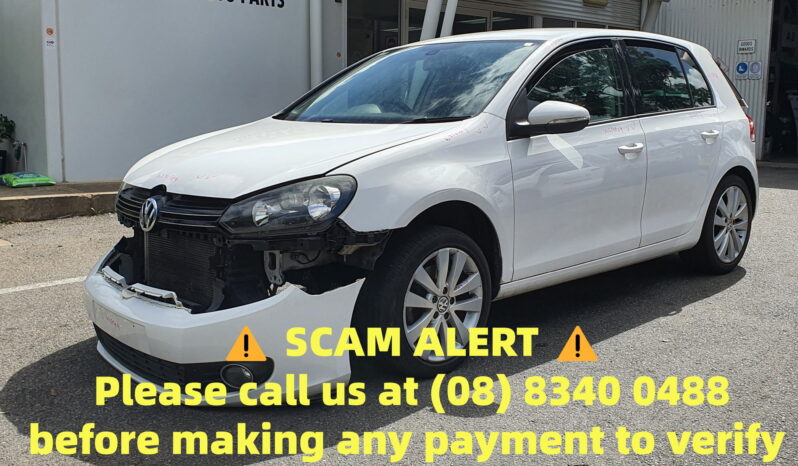 Wrecking W250509 VOLKSWAGEN GOLF 5K1 VI TSI 1.4L CNWA,CAVD,CTHD DOHC 16v Twin Charged Petrol Direct Inj. 4cyl 118kW Hatchback FWD [10/08 – 11/12] full
