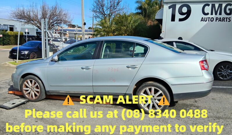 Wrecking2306 VOLKSWAGEN PASSAT 3C2 B6 TDI 16V 2.0L BKP,CBAB DOHC 16v Turbo Diesel Direct Inj. 4cyl 103kW Sedan FWD [03/05 – 07/10] full